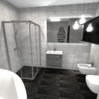 Łazienka w odcieniach szarości Tychy