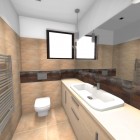 Łazienka z czekoladowo-śmietankowym kontrastem Tychy