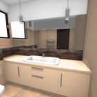 Łazienka z czekoladowo-śmietankowym kontrastem Tychy