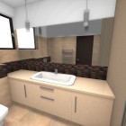 Łazienka z czekoladowo-śmietankowym kontrastem Tychy