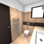 Łazienka z czekoladowo-śmietankowym kontrastem Tychy