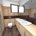 Łazienka z czekoladowo-śmietankowym kontrastem Tychy