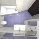 Nowoczesna łazienka z różową szklaną mozaiką Katowice