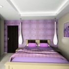 Nowoczesna sypialnia w mistycznym fiolecie Dom Pszczyna
