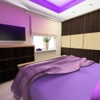 Nowoczesna sypialnia w mistycznym fiolecie Dom Pszczyna