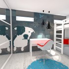 Pokój w modernistycznej stylistyce dla dziewczynki, Norwegia